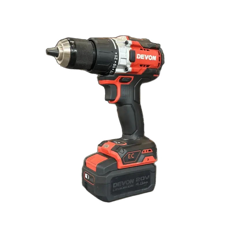 Аккумуляторный шуруповерт DEVON 5201-Li-20 20V (2x5Ah + ЗУ 190Вт) — Devon